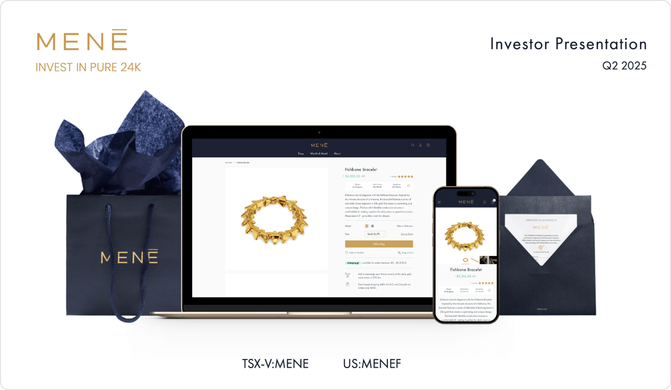 Menē Investor Presentation Download