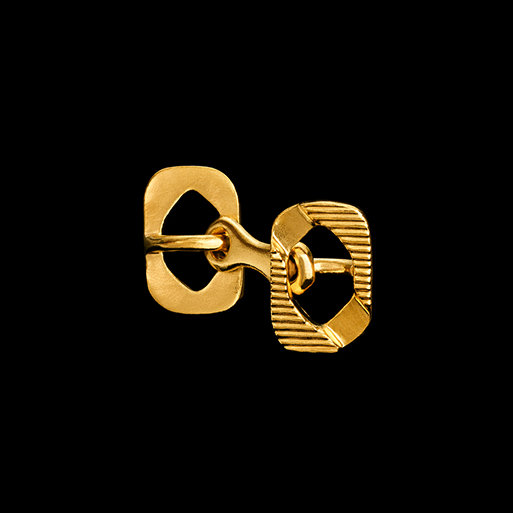 Striped Flat Chain Cufflink image
