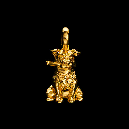Smoking Dog Pendant image