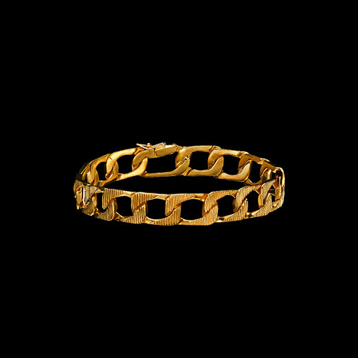 Striped Flat Chain Bracelet image